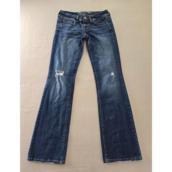 American Eagle Outfitters Blue Straight Leg Jeans - Picture 1 of 13